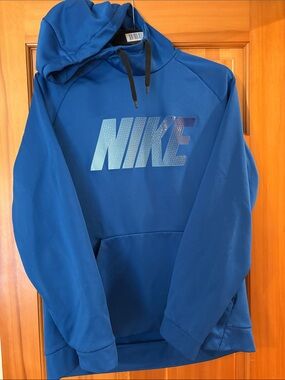 Nike Men's Royal Blue Hoodie